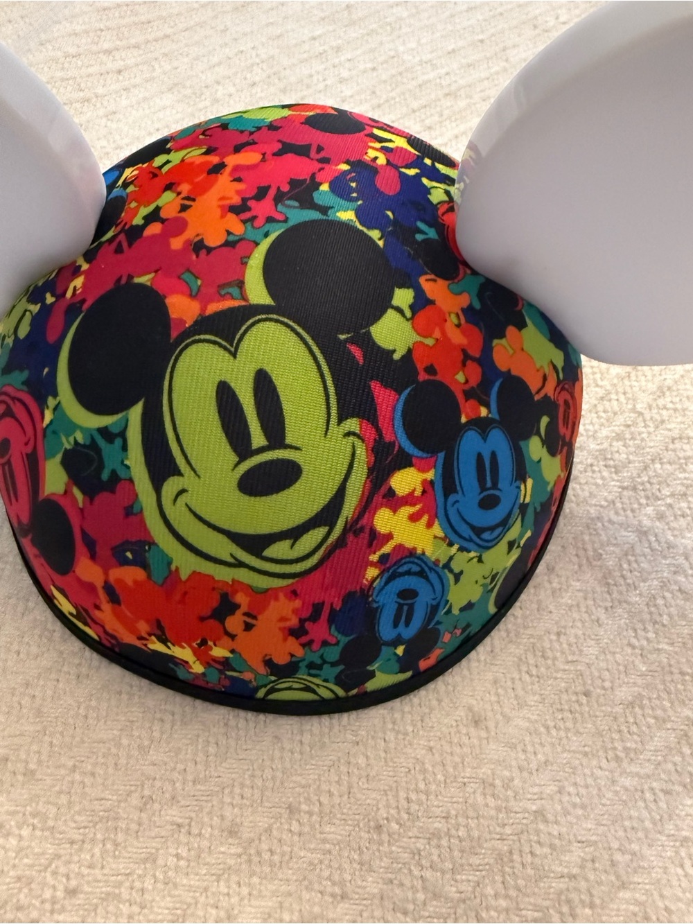 Disney Mickey Mouse Hat with Chin Strap and light up ears